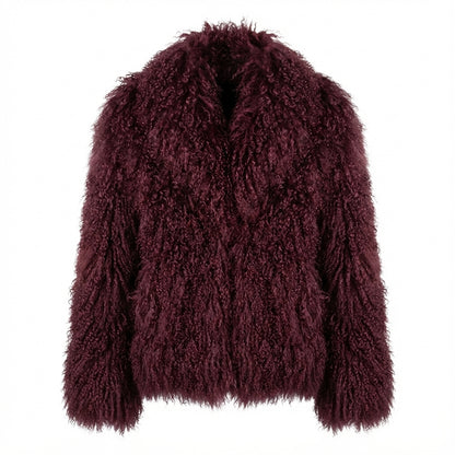 Mongolian Sheep Fur Jacket