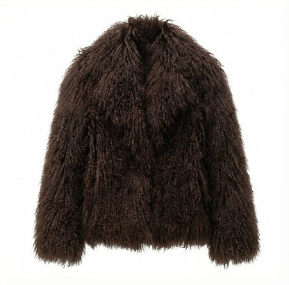 Mongolian Sheep Fur Jacket