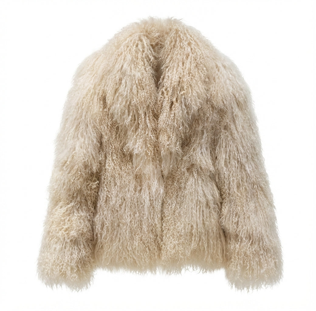 Mongolian Sheep Fur Jacket