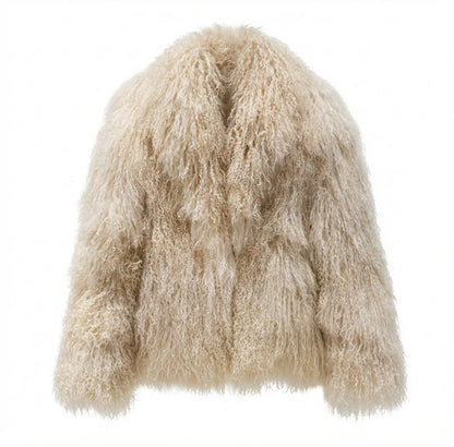 Mongolian Sheep Fur Jacket