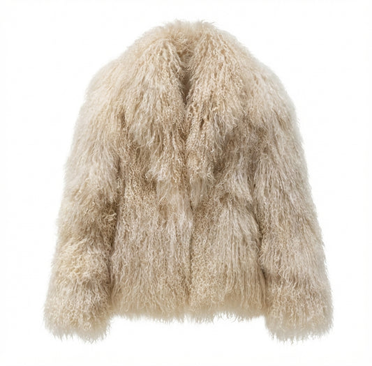 Mongolian Sheep Fur Jacket