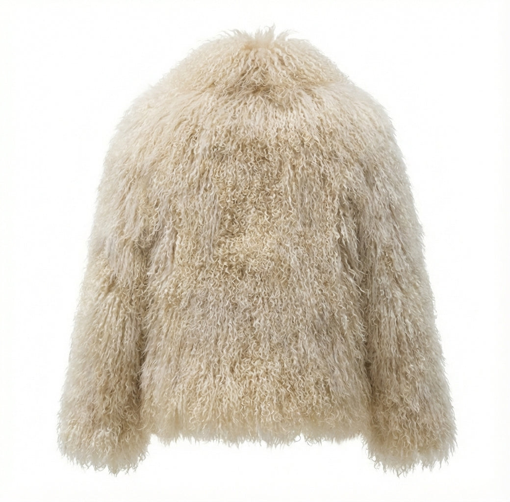Mongolian Sheep Fur Jacket