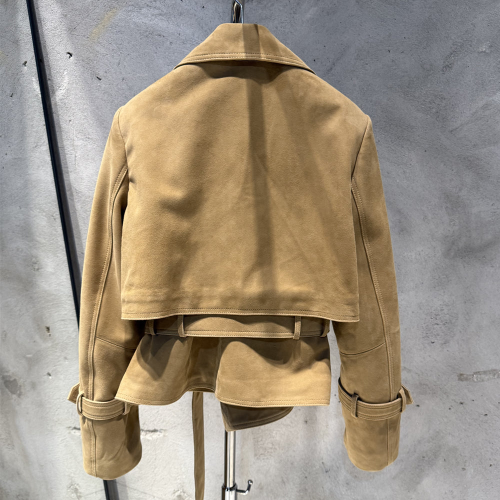 Lea Suede Leather Jacket
