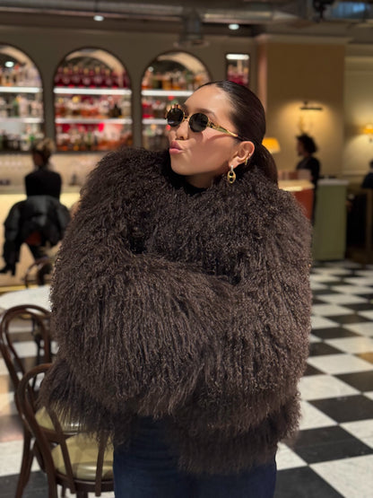 Mongolian Sheep Fur Jacket