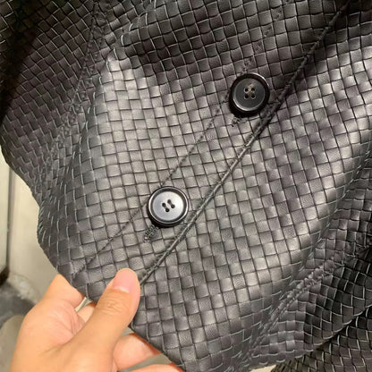 Maia woven leather jacket