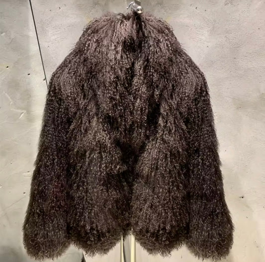 Mongolian Sheep Fur Jacket