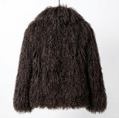 Mongolian Sheep Fur Jacket