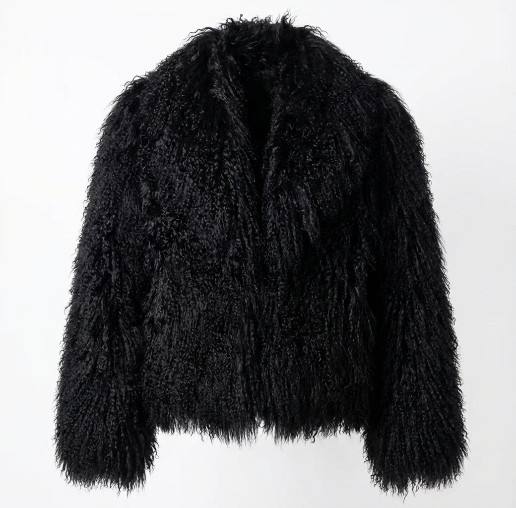 Mongolian Sheep Fur Jacket