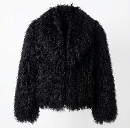 Mongolian Sheep Fur Jacket